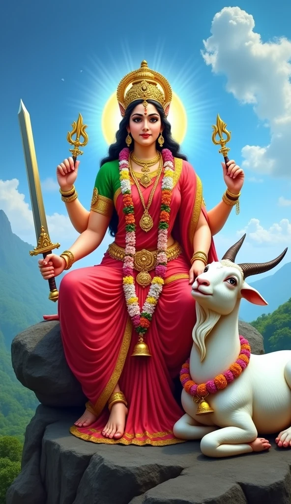 શ્રી ગેલ માતાજી એક પથ્થર પર બેઠેલા હોય છે અને સફેદ રંગ નો સિંગડા વાળા ઘેટો તેની બાજુમાં બેઠો હોય છે અને શ્રી ગેલ માતાજી હાથ માં તલવાર,ત્રીશુલ, ચક્ર, અને આશીર્વાદ આપતા હોય છે માતાજી એ લાલ રંગ ની સાડી પહેરી હોય છે અને તેમનું બ્લાઉઝ લીલા રંગનું હોય છે અને તેનાં ગળામાં ફુલો નો હાર હોય છે અને શ્રી ગેલ માતાજી નાં માથા પર સોનાનો મુગટ હોય છે અને પગ માં સોનાના પાયલ પહેર્યા હોય છે અને શ્રી ગેલ માતાજી ઘેટાં ને દોરી થી પડ્યો હોય છે અને ઘેટાં નાં ગળે સોનાની ઘંટડી પહેરી હોય છે