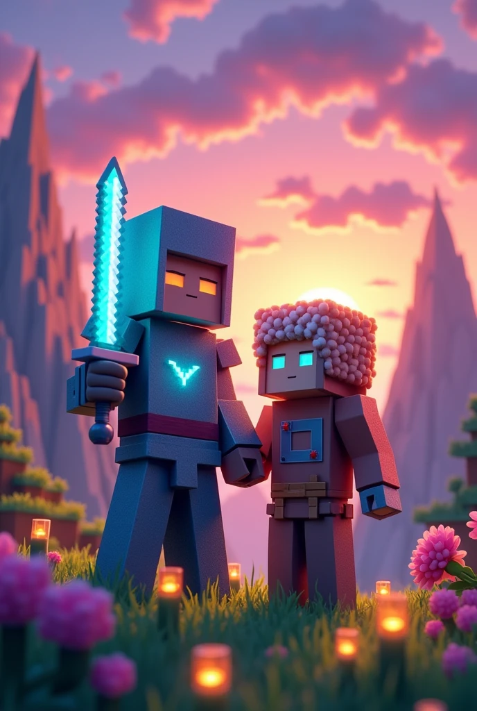 Herobirne with Minecraft player