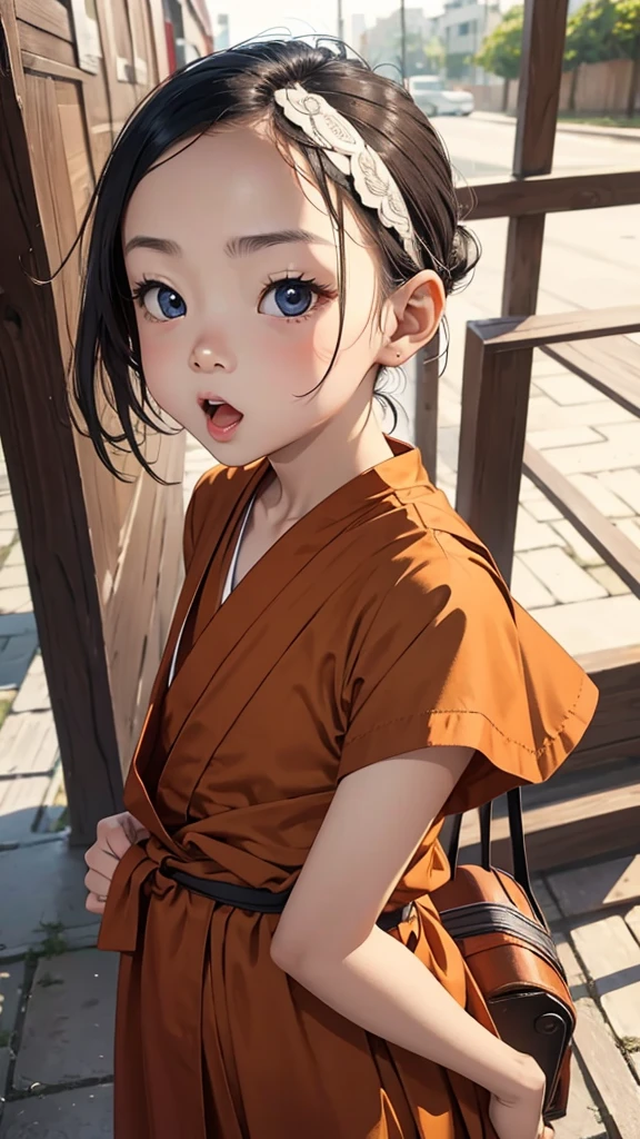 (WEARING SUSPENDER), ((Open mouth)), Naked singlet (((HIJAB MALAY GIRL))), masutepiece, High quality, UHD 32K, Realistic face, Realistic skin feeling , A Japanese Lady, 8 years old, , Very cute and baby-like face, (((FLAT CHEST))), (MATRIX WORLD), ((look In front  at the camera and SADNESS)), ((())), (((CUTE GIRL))), ((RAINBOW LIPS)), ((Wearing Top Lingerie Suspender)), ((CHUBBY)), (???????, Rainbow, at river