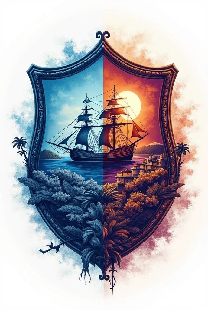 Une fusion du logo de Marseille et celui Toulouse 