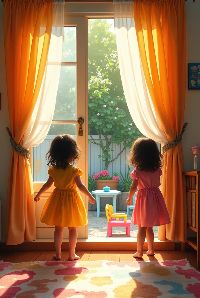 From the windows of the second floor, you could see the patio of the house below and vice versa. In Tati and Gogó’s bedroom, where they used to play, they could see the patio of the house below, and those below could see their window.