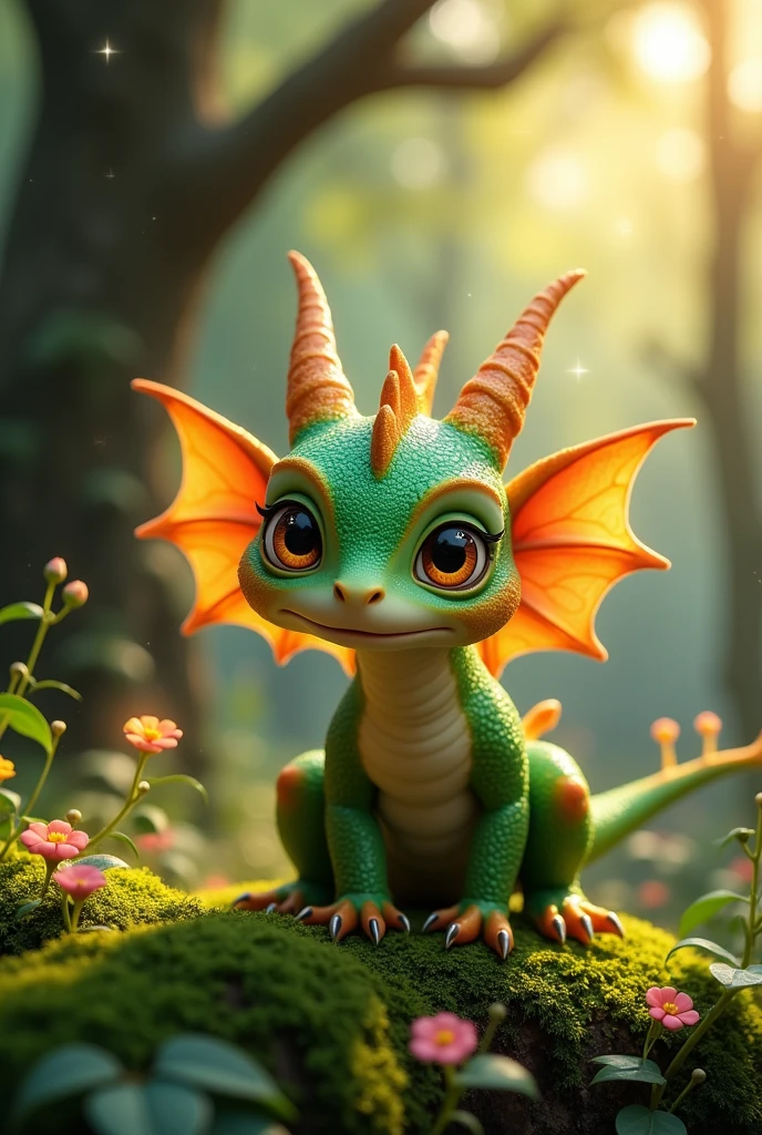 A small dragon with big cheeks