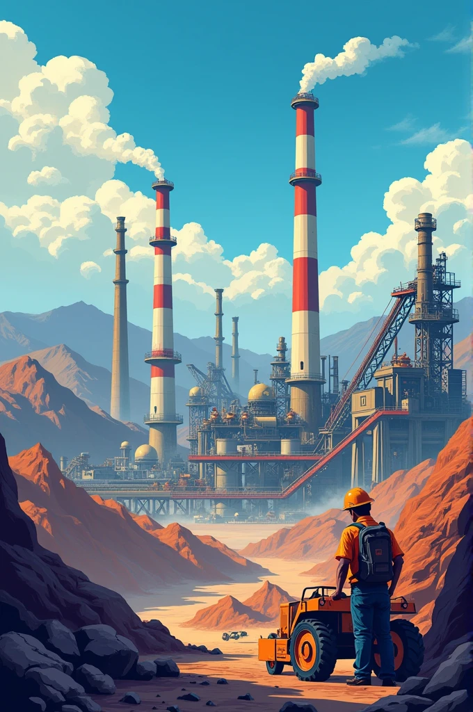 Cover page for Industrialization in India project (based on mineral based industries