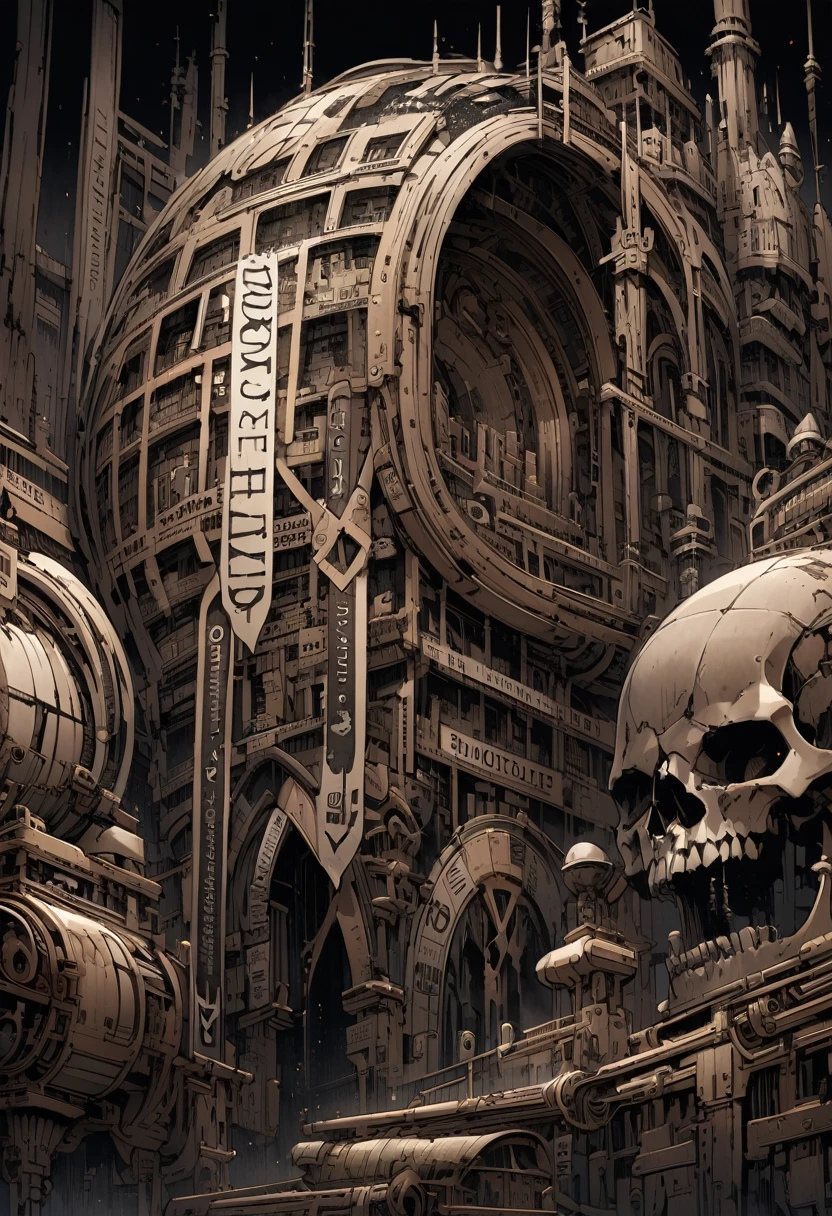 Gothic and typography ,Very detailed, Super detailed