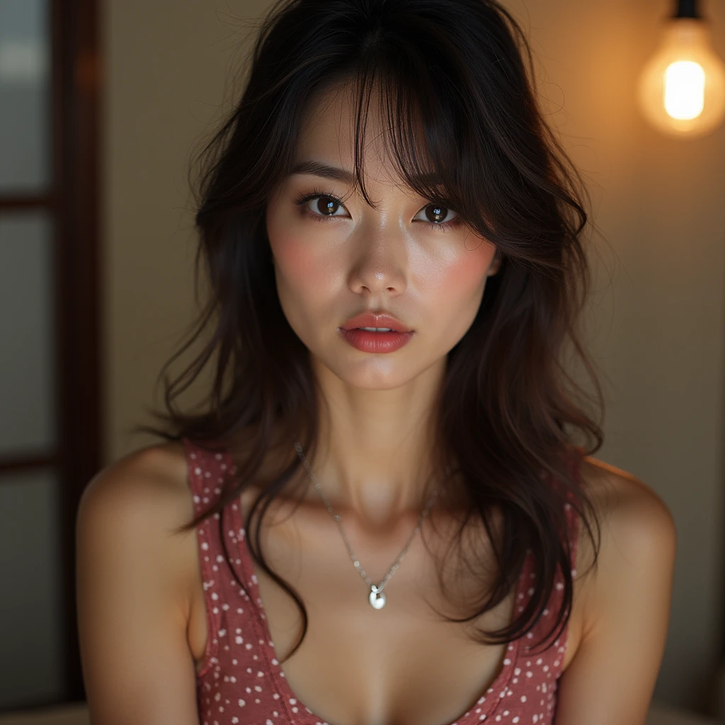 beautiful detailed eyes, beautiful detailed lips, extremely detailed eyes and face, long eyelashes, 1girl, sexy body, small round breasts, floral motif bra and panties, kitchen interior, window light, warm color palette, photorealistic, (best quality,4k,8k,highres,masterpiece:1.2),ultra-detailed,(realistic,photorealistic,photo-realistic:1.37),HDR,UHD,studio lighting,ultra-fine painting,sharp focus,physically-based rendering,extreme detail description,professional,vivid colors,bokeh,portrait
