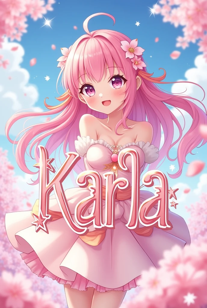Karla's name in the style of Sakura Card Captor