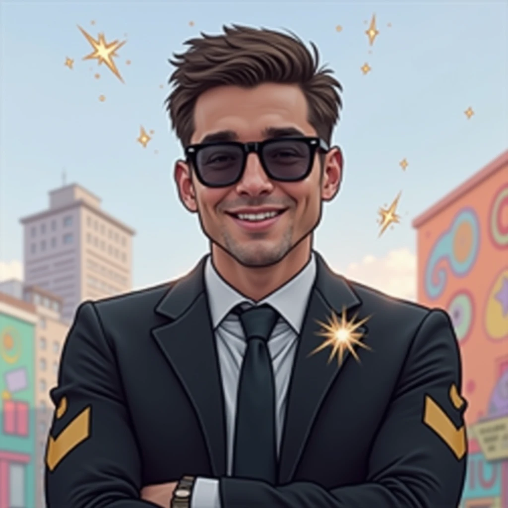 Create an image of the influencer Wally as a truth superhero 