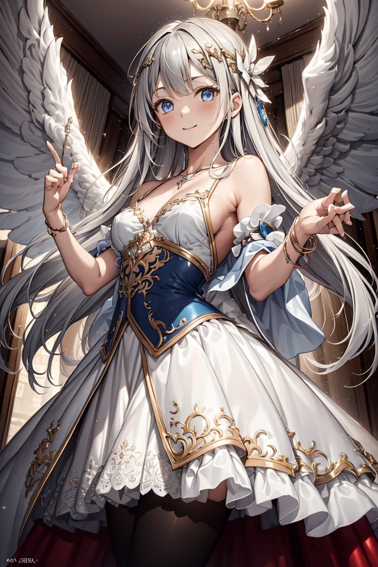 (best quality,4K,8K,high resolution,masterpiece:1.2),Extremely detailed,,,magic,enchanting,joy,Holy Goddess,magical effect,Red curly hair,blue eyes,Black translucent dress,nice decoration,Features of the magical costumes of the heavens,A small amount of purple fabric,Exquisite clothing,Layered Skirt,detailed lace,Delicate ruffles,bedroom,solitary,night,Lace pantyhose,Sacred stripes,Transparent clothing,Jewelry embellishments，Angel Maiden，magic弧，electrical arcs，Fireball