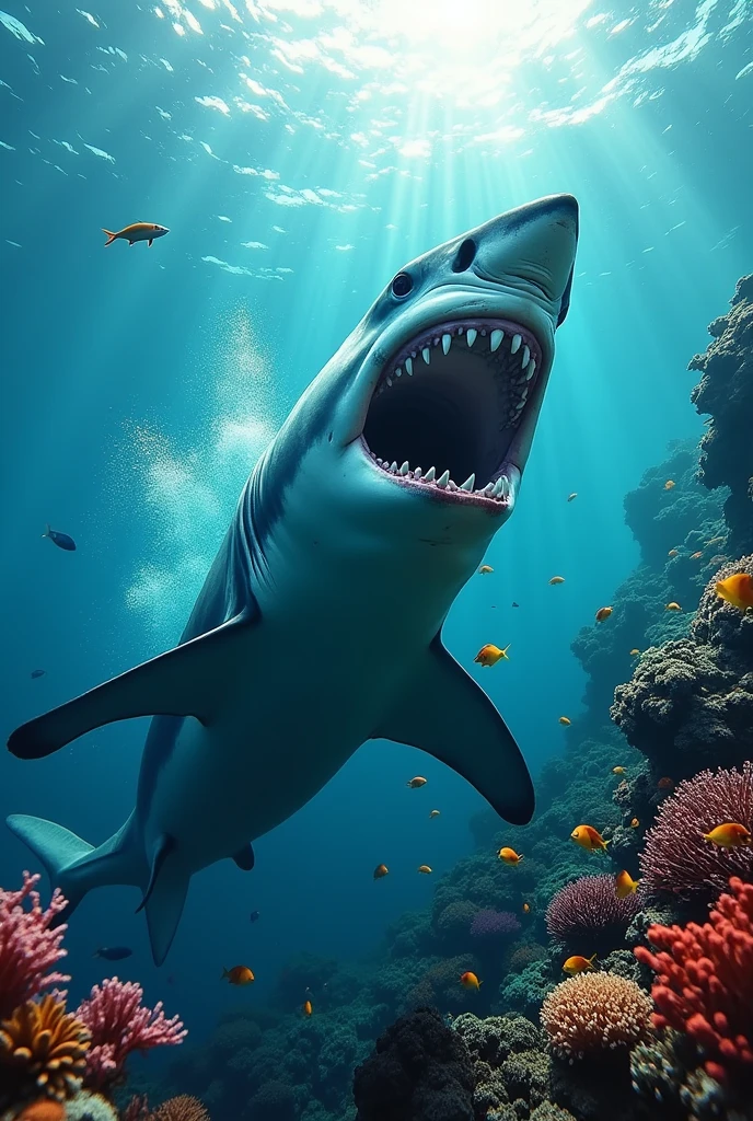 Shark eating