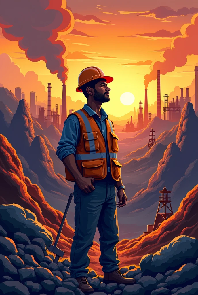 Cover page for Industrialization in India project (based on mineral based industries)
