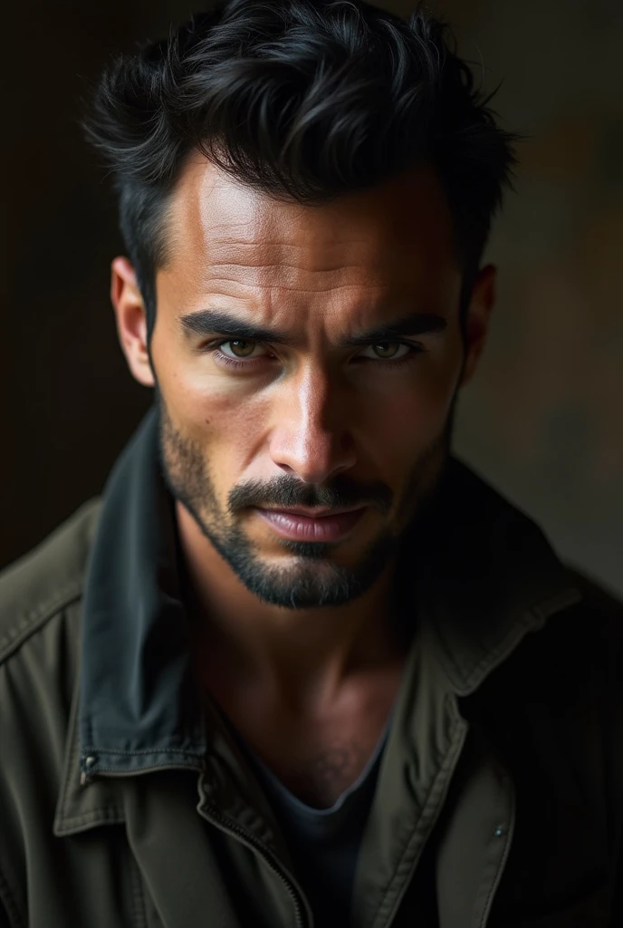 men deep focus eye
