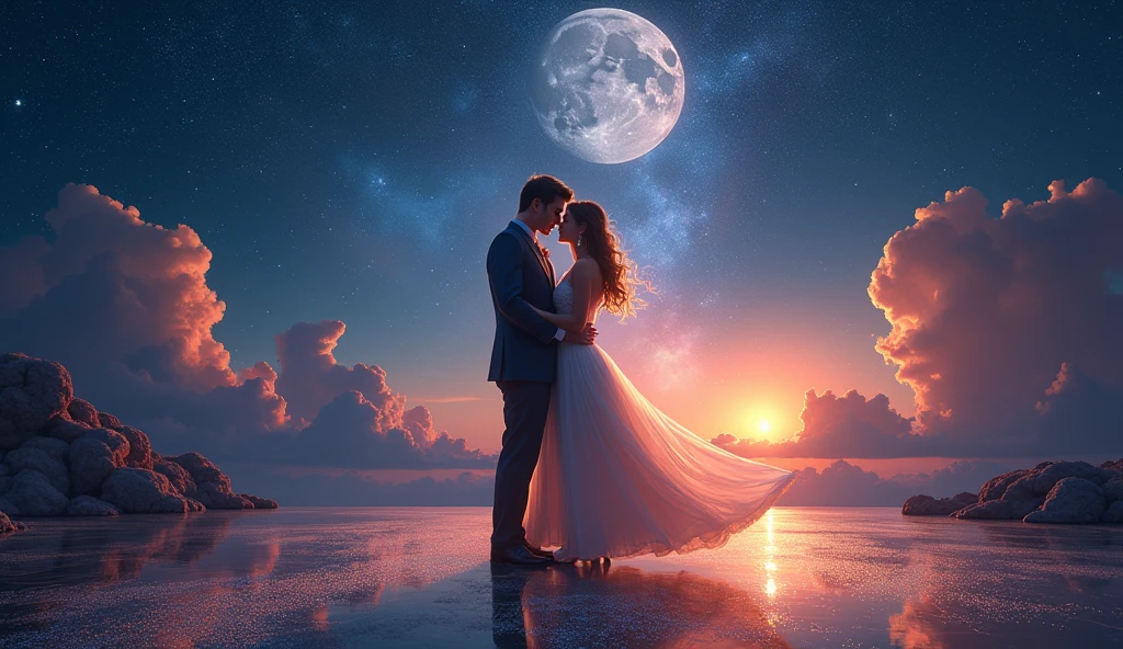 Forever in the night, night,
Our love shining bright, bright.
We’ll keep dancing on, on,
Until the break of dawn, dawn.