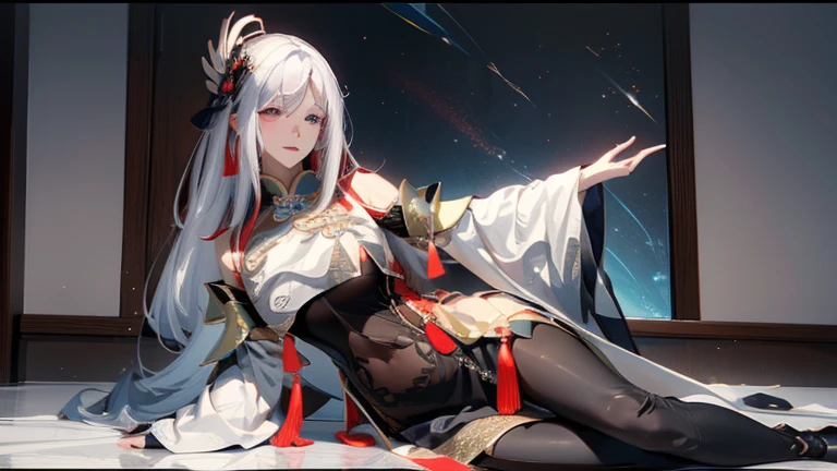 high quality,HD,16K,Sharp Line,1 Girl,fantasy, （Fire Spirits）,Pretty Face, Large Breasts, Beautiful legs,In the mountains,Focus Girl,detailed Pretty Face,Detailed clothes,beautiful eyes,Cool,Sexy,Dynamic Angle,穿着华服的神明Strike a pose拍照, Ancient mysterious sexy goddess, Traditional beauty woman, Beautiful female warrior god of war , Beautiful sexy goddess, Gorgeous role-playing, high, Beautiful young girl, Beautiful woman, 华丽Beautiful woman, Complex clothing,Chinese Mystical Aesthetics, Beautiful Asian ancient mysterious girl, Extremely detailed shot of the goddess, Jaw-dropping sexy beauty, Big breasts deep neckline sexy belly button（butt), (bedroom), (Sexy Girls), masterpiece, best quality, Bangs, blush, Chest, clavicle, Eyebrows visible through hair, (Ombre gold hair), Jewelry, Long hair,Bright Eyes, ring, (solitary), illustration, fashionable, miss, Strike a pose, background, element, confident, Express, Accessories, majestic, striking, key point, Dynamic poses, ((plump)), (black))Woman in transparent dress,Viewer,(((Full breasts, Keeley University))),Slim waist,(Navel exposed,Bare waist), Long hair, extreme detailed details, 详细的fantasy艺术, Stunning character art, Beautiful and exquisite character art, Beautiful transparent dress, Very detailed, Large Breasts，Chest，Golden ratio figure，Beautiful figure，Ultra wide-angle shooting，Full body shot拍摄，Body close-up，Full body shot，Wearing a pleated tulle skirt，柔和动漫illustration, 柔和的深色background，Fujifilm XT3 Clear focus, f 5.6, High Detail, Clear focus,(Wearing openwork clothing),, (Natural light), (Tempting)translucent, Good velvet quality, Compared, Divine Light,, Silver hair, 天空background, Absolute Strength,Female Shinmei，穿着性感丝绸的Female Shinmei,，Large Breasts，Chest，Golden ratio figure，Beautiful figure，Ultra wide-angle shooting，Full body shot，Body close-up，Full body shot， Wearing a tulle dress, Model shooting style, Large Breasts，饱满Chest，Golden ratio figure，Beautiful figure，(Extremely detailed CG 8k wallpaper unit), The most beautiful artistic photos in the world, , 8K 超HD, ) on the beach，Sexy lazy posture，Sexy seductive expression，best quality,masterpiece,Ultra-high resolution,(Practical:1.4),original photo,Ultra-high resolution