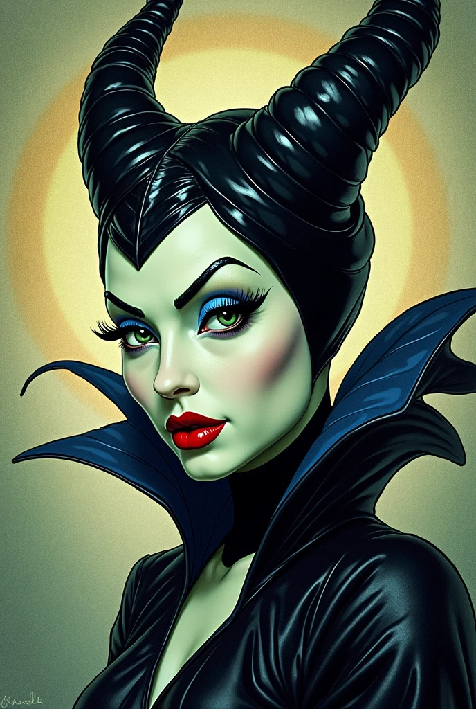 Create a word art with Karla using details from the character of Maleficent