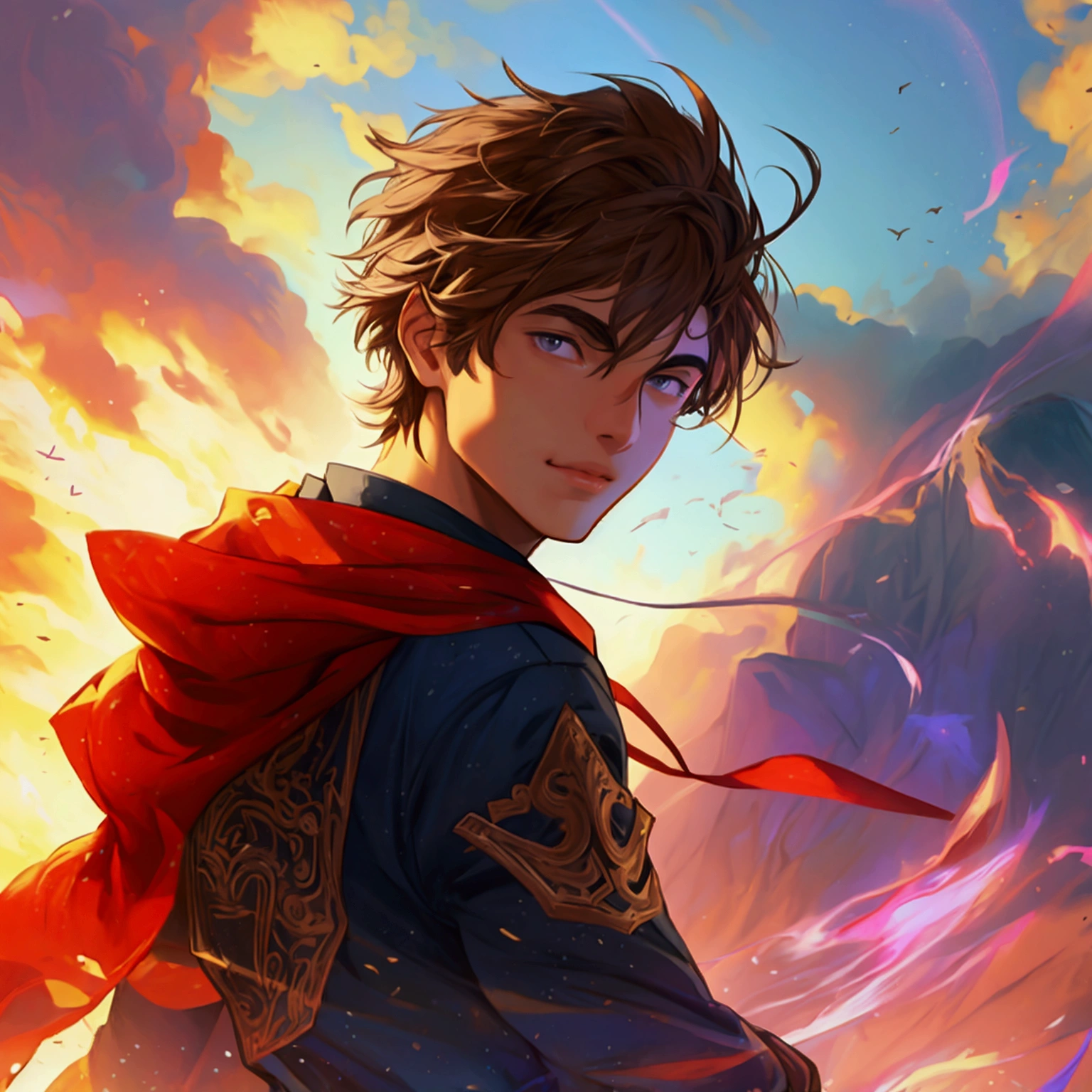 Male, in his 20s, brown hair, wizard, magic, hot, young, big ass, big butt, ass showing