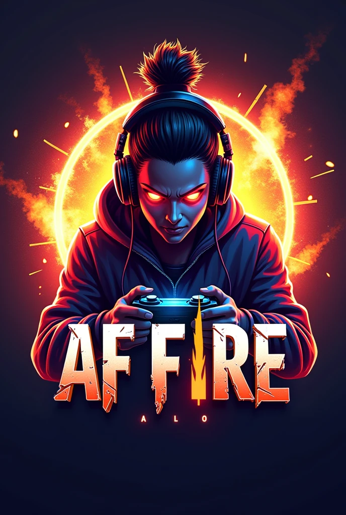 Make a Free fire logo with the name AF EDITOR eye catching thumbnail with youtube lo 