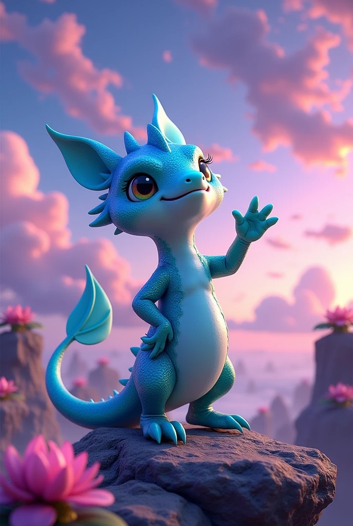 galliba 3d drawing waving