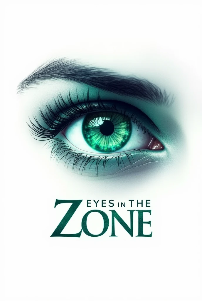 human eye, label EyesInTheZone, look like logo