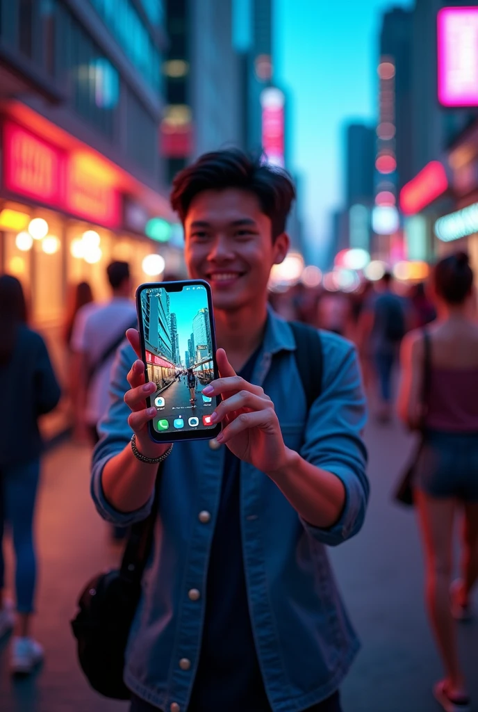 OPPO A 58 ADVERTISING WITH ITS FEATURES