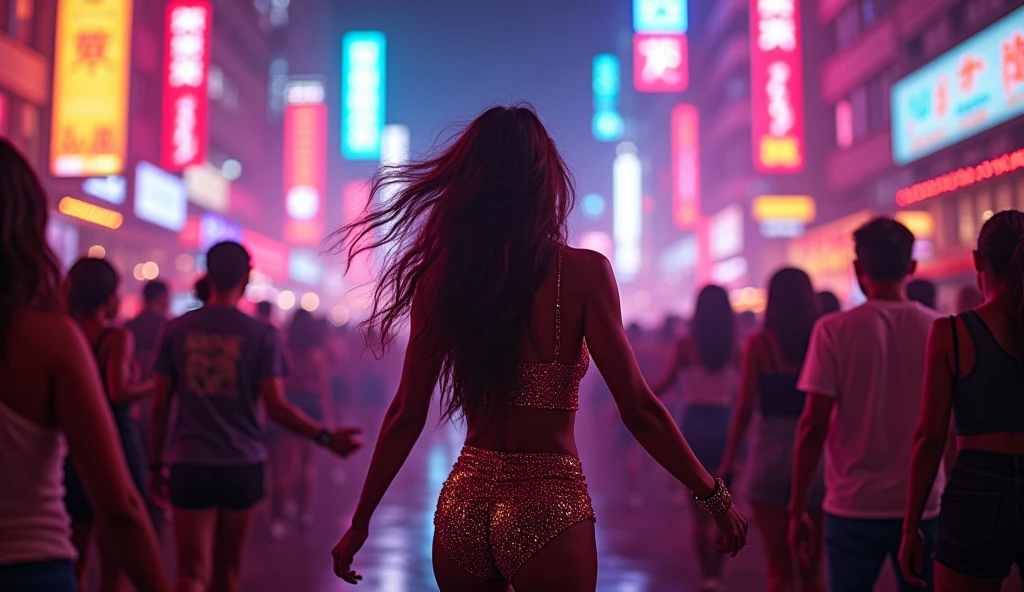 Feel the rhythm, take control, control,
Losing all, sense of time, time.
Promises made tonight, night,
Underneath the lights, lights.