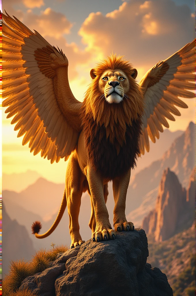 Half lion half eagle