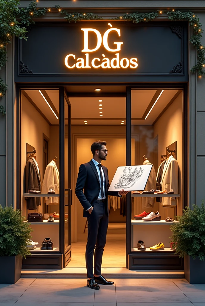 Name written DG Calçados