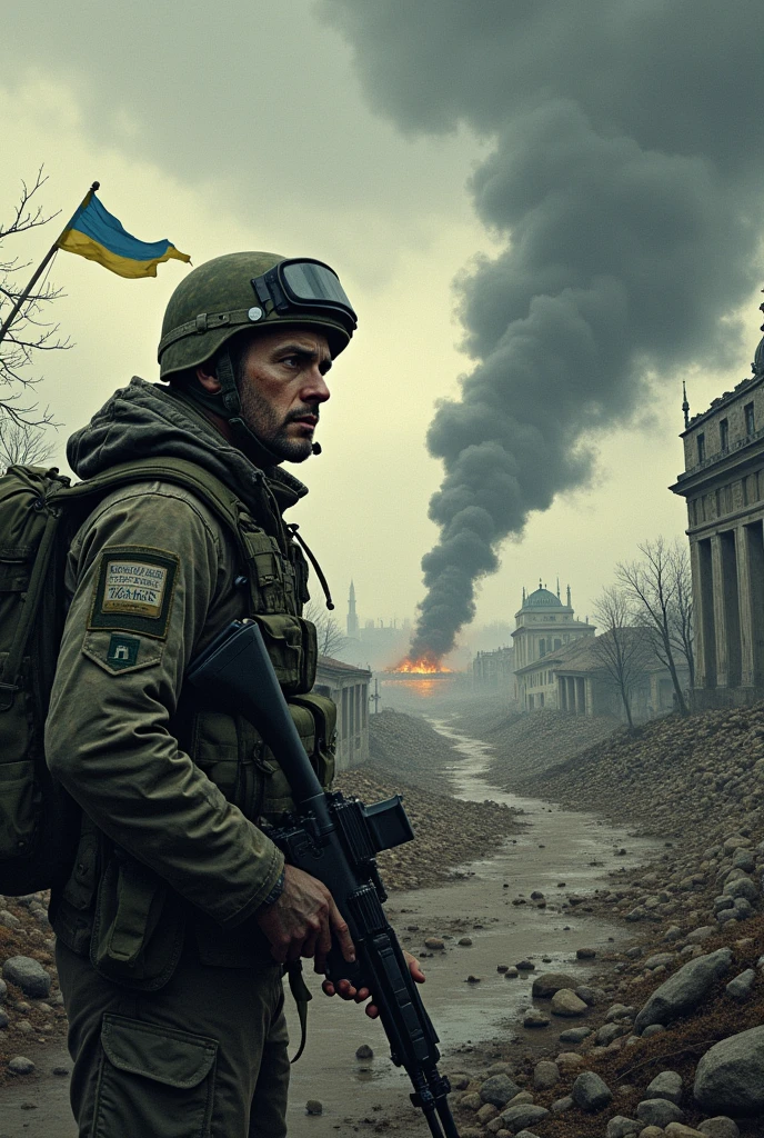 Illustrative image about the current war between Russia and Ukraine