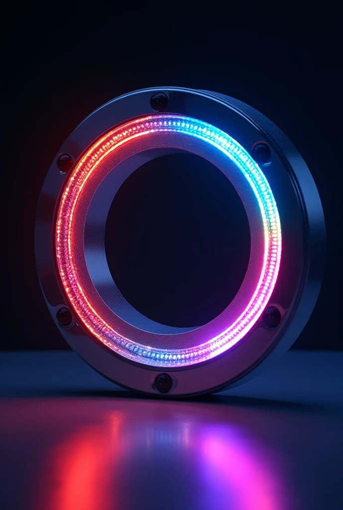 Metal circle with led
