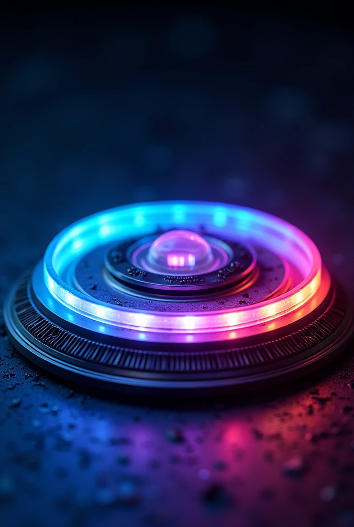 Metal circle with led
