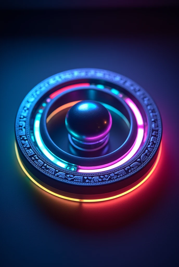 Metal circle with led
