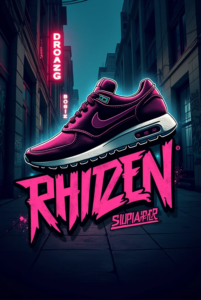 Create a logo for my shoe business, that it's underground style