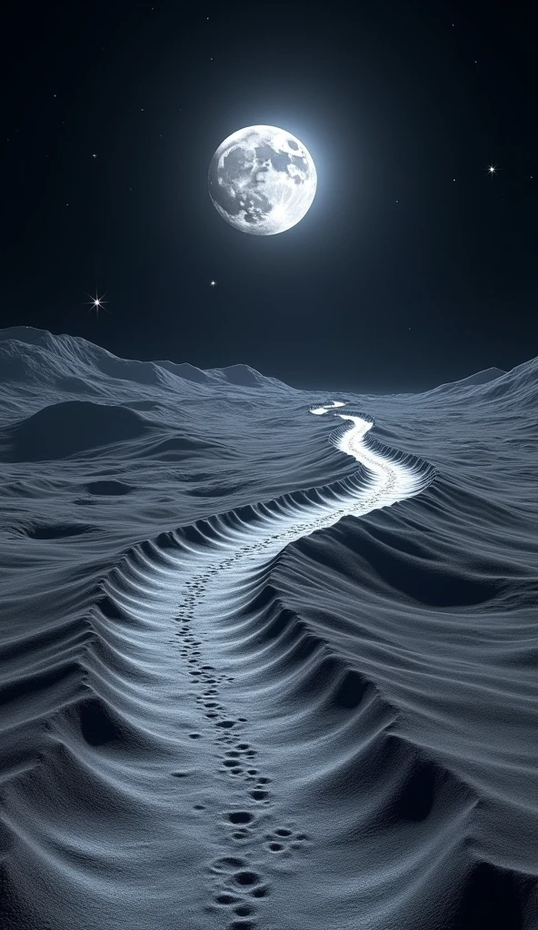 A path in the moon