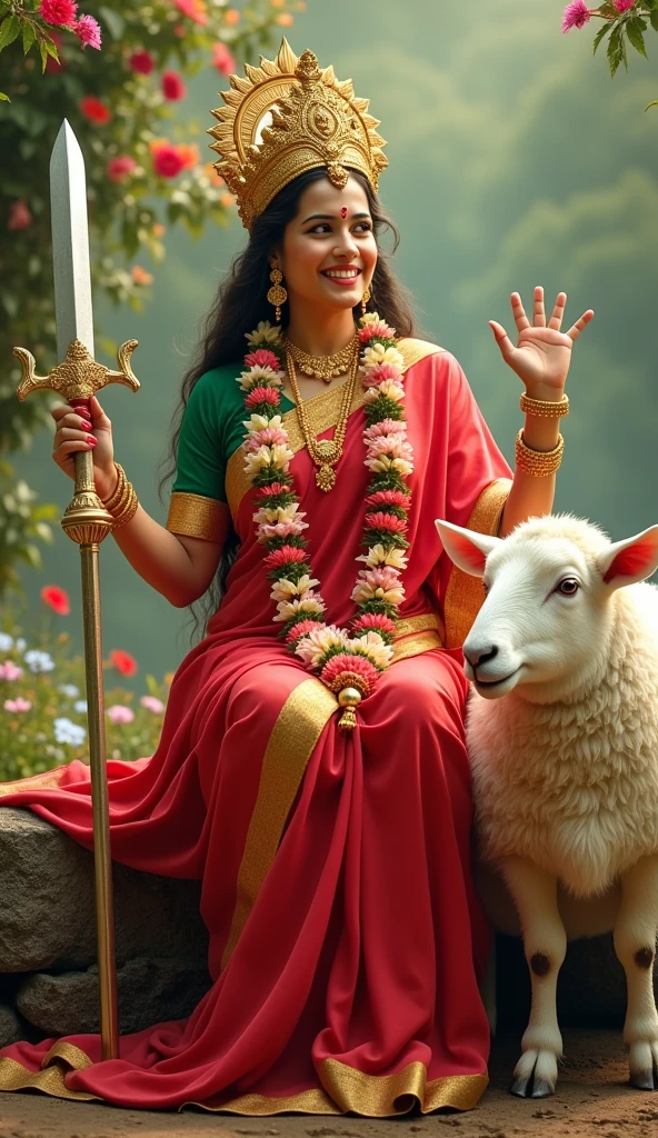 શ્રી ગેલ માતાજી એક સફેદ રંગ નો ઘેટાં પાસે બેઠો હોય છે શ્રી ગેલ માતાજી હાથ માં તલવાર,ત્રીશુલ, ચક્ર, અને આશીર્વાદ આપતા હોય છે માતાજી એ લાલ રંગ ની સાડી પહેરી હોય છે અને તેમનું બ્લાઉઝ લીલા રંગનું હોય છે અને તેનાં ગળામાં ફુલો નો હાર હોય છે અને શ્રી ગેલ માતાજી નાં માથા પર સોનાનો મુગટ હોય છે અને પગ માં સોનાના પાયલ પહેર્યા હોય છે