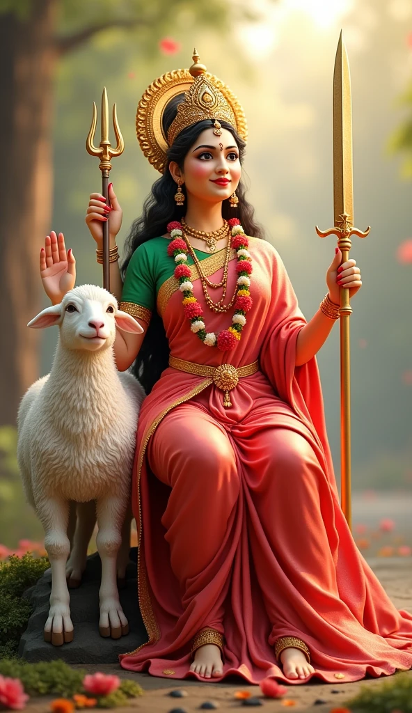 3D શ્રી ગેલ માતાજી  એક સફેદ રંગ નો ઘેટાં પાસે બેઠો હોય છે  શ્રી ગેલ માતાજી હાથ માં તલવાર,ત્રીશુલ, ચક્ર, અને આશીર્વાદ આપતા હોય છે માતાજી એ લાલ રંગ ની સાડી પહેરી હોય છે અને તેમનું બ્લાઉઝ લીલા રંગનું હોય છે અને તેનાં ગળામાં ફુલો નો હાર હોય છે  અને શ્રી ગેલ માતાજી નાં માથા પર સોનાનો મુગટ હોય છે અને પગ માં સોનાના પાયલ પહેર્યા હોય છે 