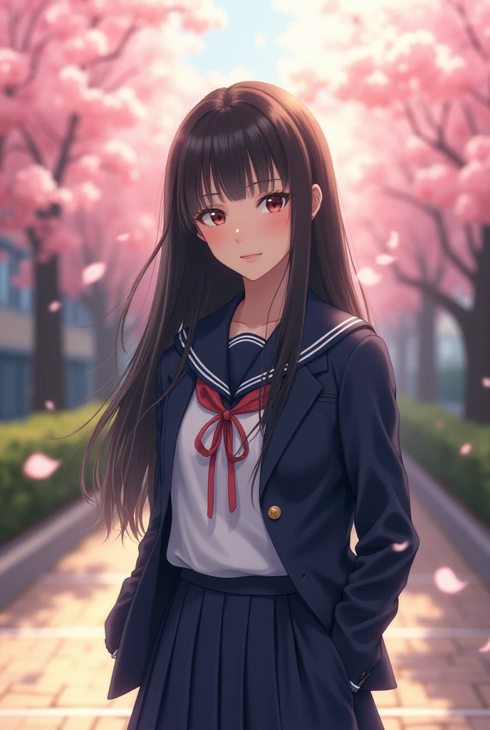 Japanese、beautiful girl、Sailor suit、blazer