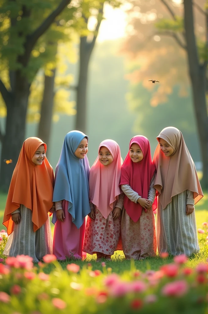 Five islamic  girls 