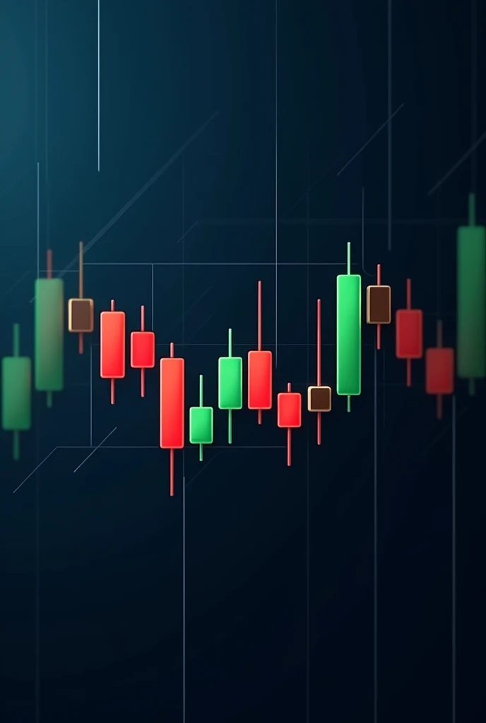 Use a candlestick chart to form the letter "W". Each candle on the chart can represent a part of the letter.
Draw a candlestick chart with the candles forming the letter "W". The high and low parts of the chart can be adjusted to fit the shape of the letter.