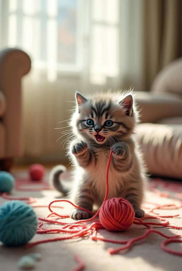 Picture of a kitten doing something too funny 