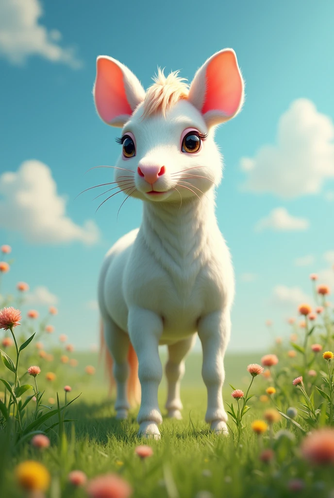 Hybrid horse with mouse  realistic 4k HDR