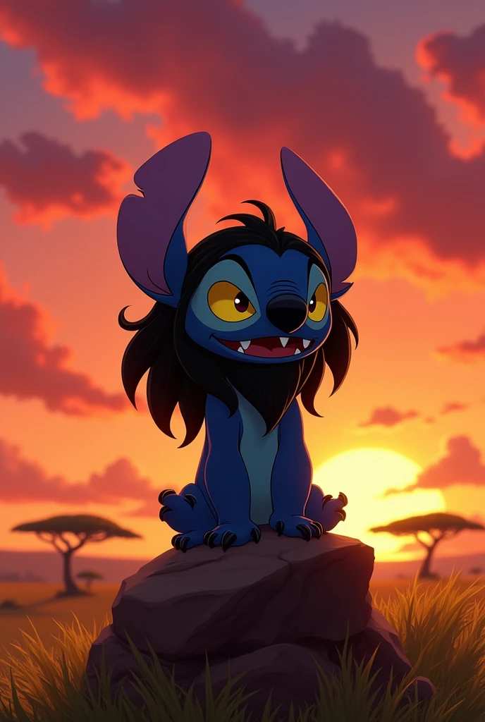 Animated stitch cosplaying disneys scar