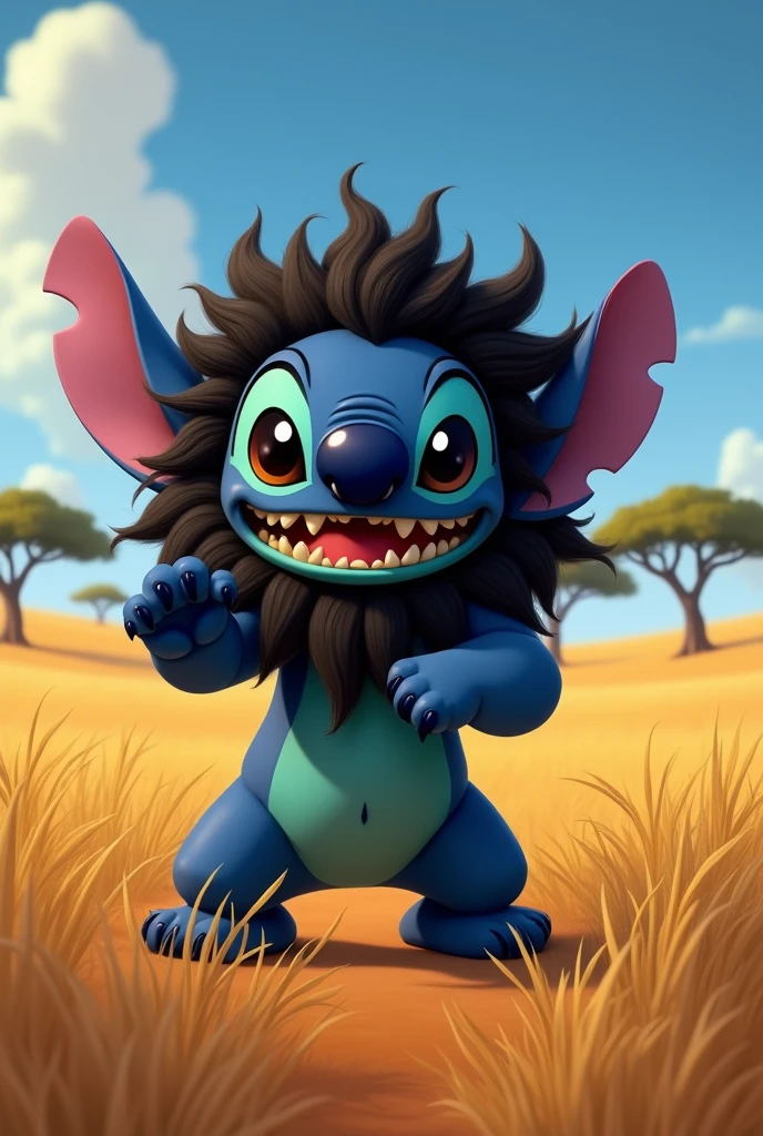Animated stitch cosplaying disneys scar