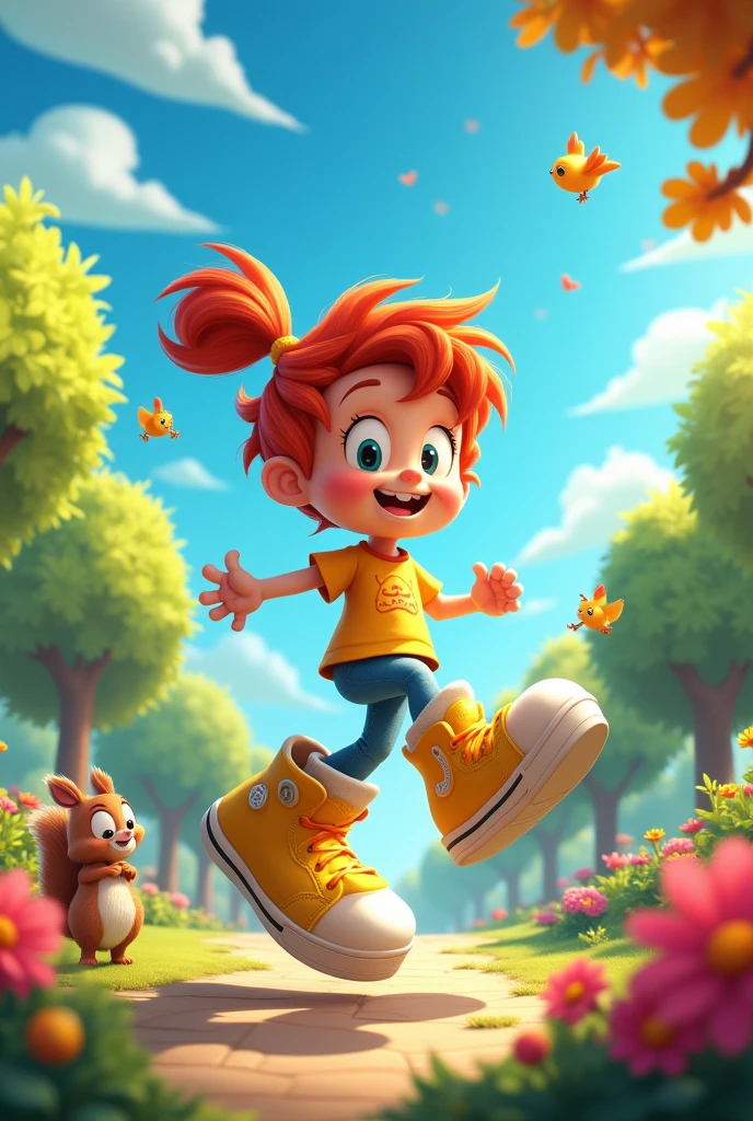 An animated person walking on their heels with straight knees.