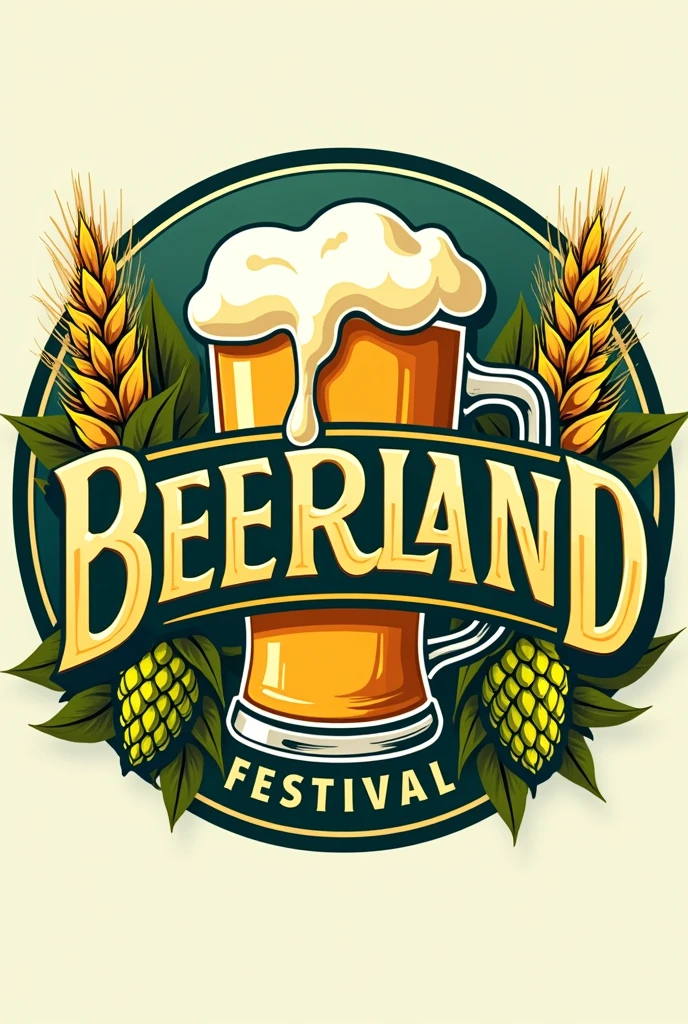 Write a logo called beerland festival