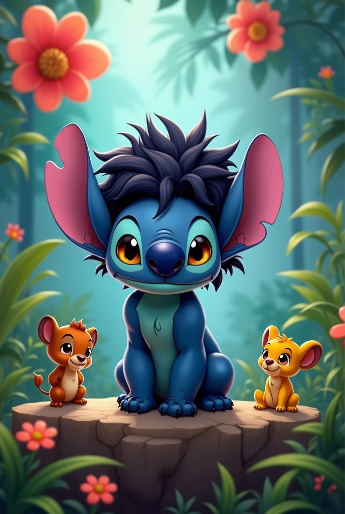 Animated stitch cosplaying disneys scar