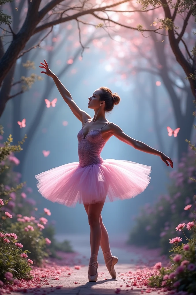 Draw a ballet picture, but add various elements.