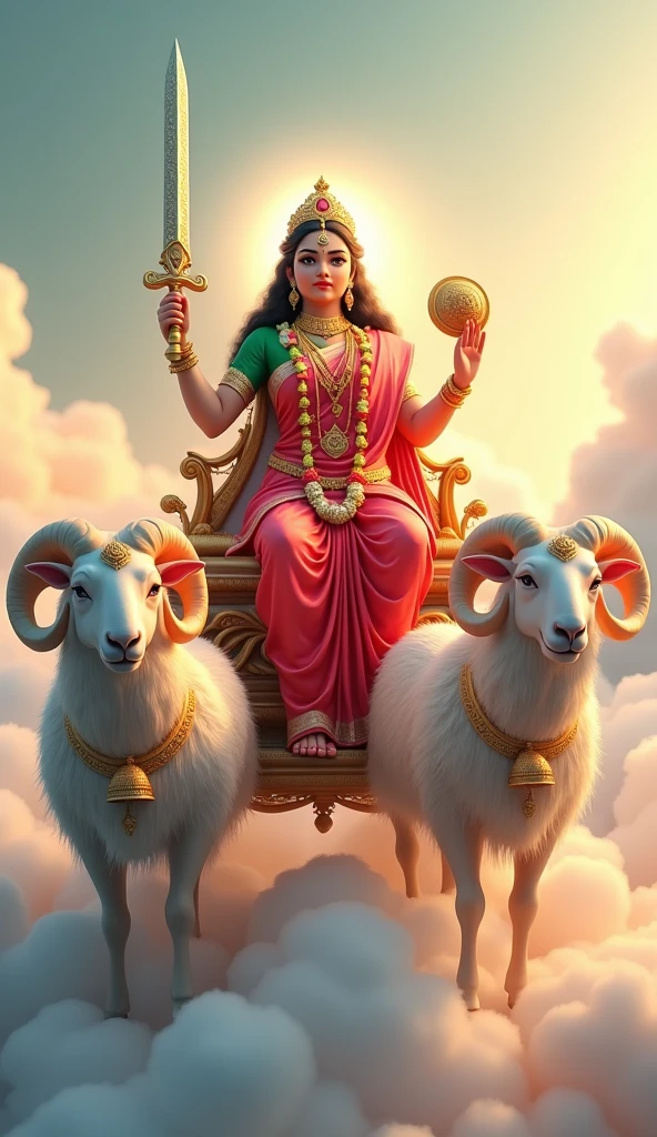 3D શ્રી ગેલ માતાજી ચાર મોટા સિંગડા વાળા સફેદ રંગ નાં ઘેટાં નાં રથ પર બેઠેલા હોય છે શ્રી ગેલ માતાજી હાથ માં તલવાર,ત્રીશુલ, ચક્ર, અને આશીર્વાદ આપતા હોય છે માતાજી એ લાલ રંગ ની સાડી પહેરી હોય છે અને તેમનું બ્લાઉઝ લીલા રંગનું હોય છે અને તેનાં ગળામાં ફુલો નો હાર હોય છે અને શ્રી ગેલ માતાજી નાં માથા પર સોનાનો મુગટ હોય છે અને પગ માં સોનાના પાયલ પહેર્યા હોય છે અને ઘેટાં નાં ગળામાં એક ઘંટડી પહેરી હોય છે