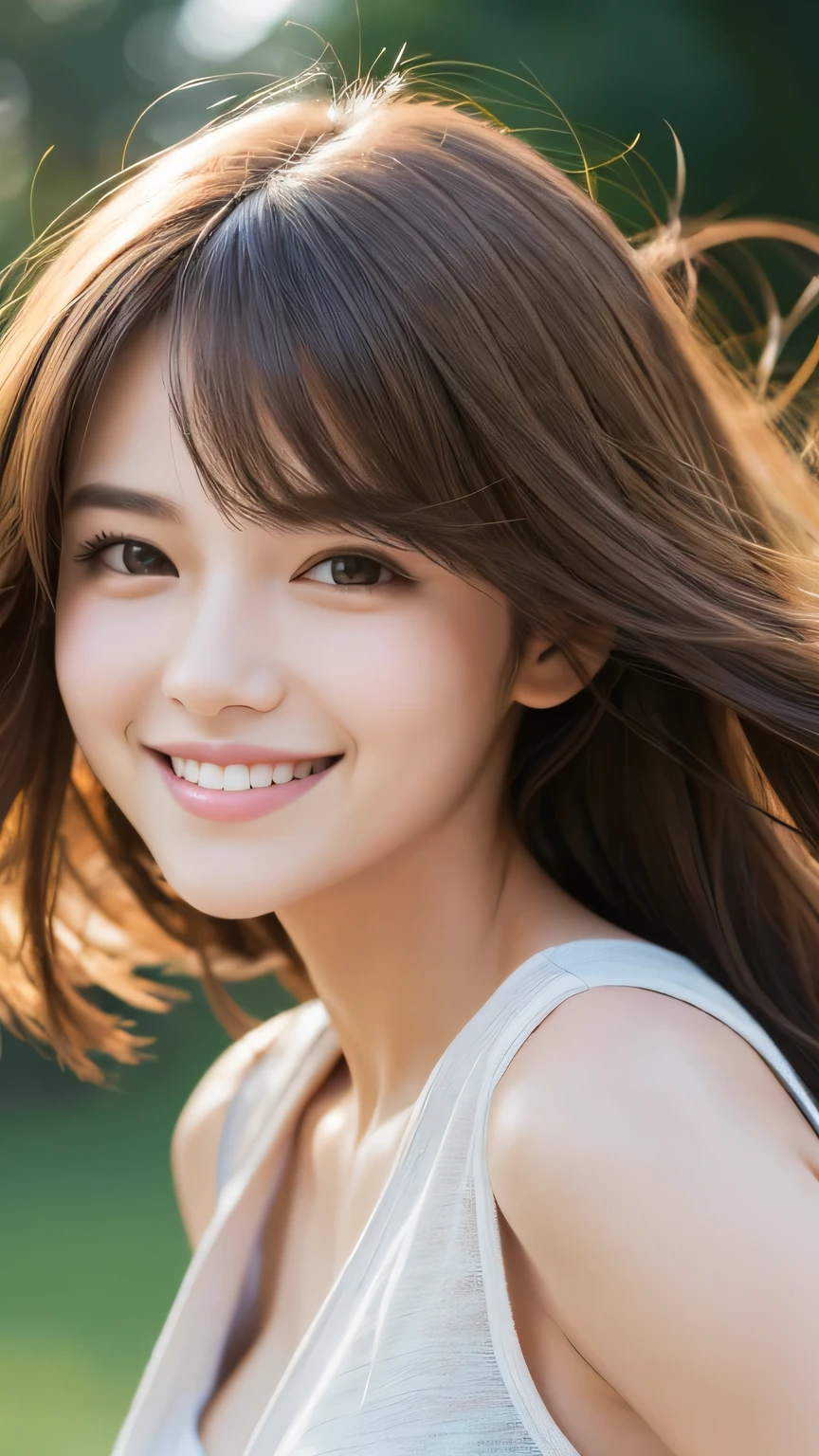 Floating Hair, smile, light smile, Depth of written boundary, Ultra-high resolution, masterpiece, Anatomically correct, Highest quality