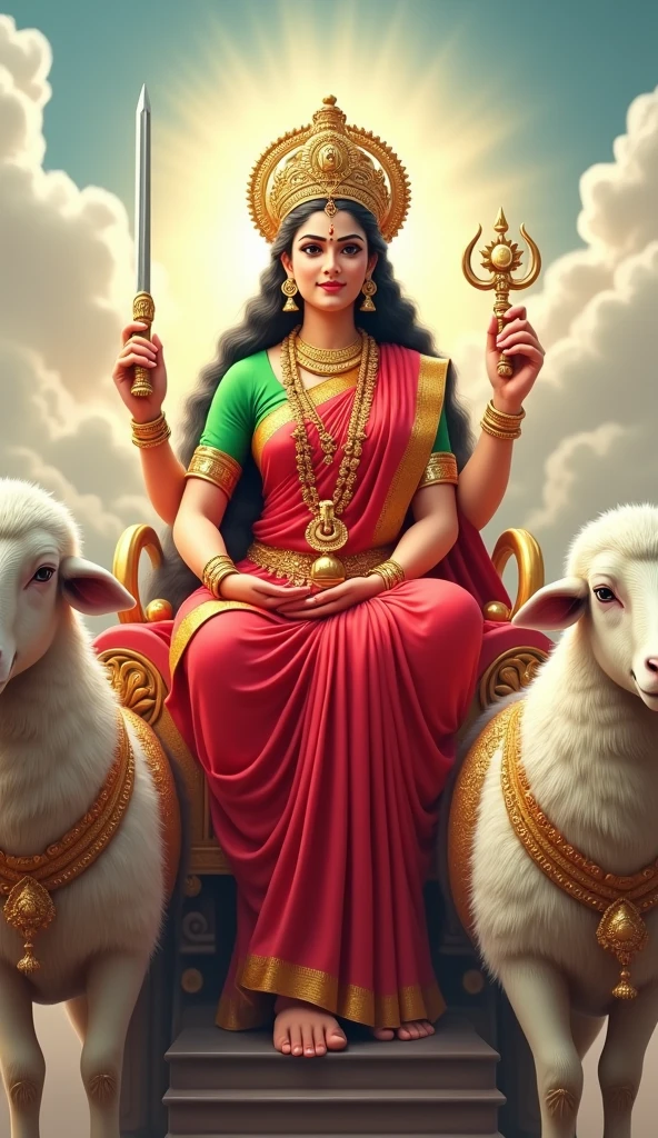 3D શ્રી ગેલ માતાજી એક મોટા સિંગડા વાળા સફેદ રંગ નાં ઘેટાં નાં રથ પર બેઠેલા હોય છે  શ્રી ગેલ માતાજી હાથ માં તલવાર,ત્રીશુલ, ચક્ર, અને આશીર્વાદ આપતા હોય છે માતાજી એ લાલ રંગ ની સાડી પહેરી હોય છે અને તેમનું બ્લાઉઝ લીલા રંગનું હોય છે અને તેનાં ગળામાં ફુલો નો હાર હોય છે  અને શ્રી ગેલ માતાજી નાં માથા પર સોનાનો મુગટ હોય છે અને પગ માં સોનાના પાયલ પહેર્યા હોય છે અને ઘેટાં નાં ગળામાં એક ઘંટડી પહેરી હોય છે 