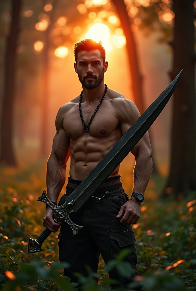 Man holding penis