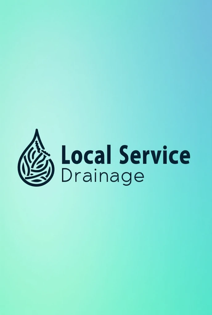 Create a professional logo for my drainage unblocking services website "Local Service Drainage" make sure icon and logo text came inline right and left